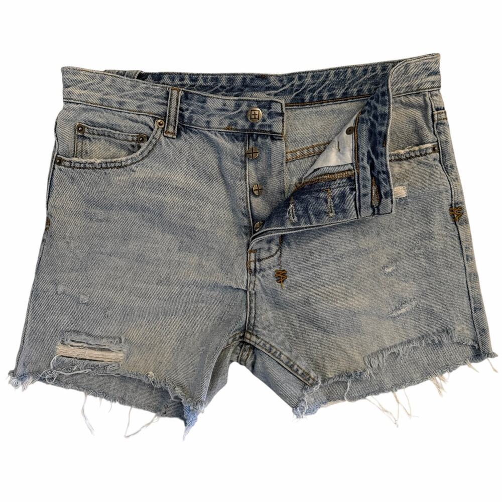 Ksubi Chitch Underrated Blue Denim Cut Off Shorts Jorts Mens Size 33